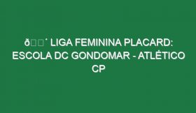 🔴 LIGA FEMININA PLACARD: ESCOLA DC GONDOMAR – ATLÉTICO CP