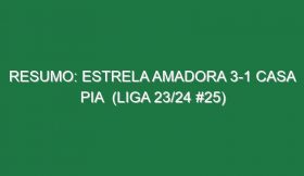 Resumo: Estrela Amadora 3-1 Casa Pia  (Liga 23/24 #25)