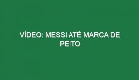 Vídeo: Messi até marca de peito