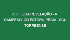 🔴 LIGA REVELAÇÃO – A. CAMPEÃO: GD ESTORIL PRAIA – SCU TORREENSE