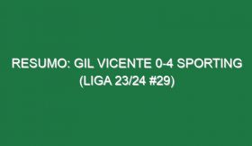 Resumo: Gil Vicente 0-4 Sporting (Liga 23/24 #29)