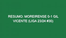 Resumo: Moreirense 0-1 Gil Vicente (Liga 23/24 #30)