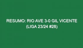 Resumo: Rio Ave 3-0 Gil Vicente (Liga 23/24 #28)