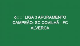 🔴 LIGA 3 APURAMENTO CAMPEÃO: SC COVILHÃ – FC ALVERCA