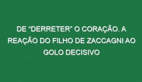 De “Derreter” o Coração. A Reação Do Filho De Zaccagni Ao Golo Decisivo