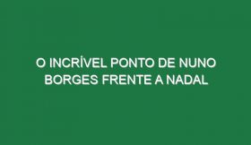 O incrível ponto de Nuno Borges frente a Nadal