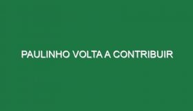 Paulinho volta a contribuir