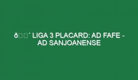 🔴 LIGA 3 PLACARD: AD FAFE – AD SANJOANENSE