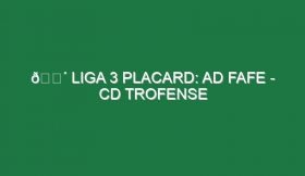 🔴 LIGA 3 PLACARD: AD FAFE – CD TROFENSE