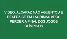 Vídeo: Alcaraz não aguentou e desfez-se em lágrimas após perder a final dos Jogos Olímpicos