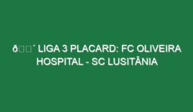 🔴 LIGA 3 PLACARD: FC OLIVEIRA HOSPITAL – SC LUSITÂNIA