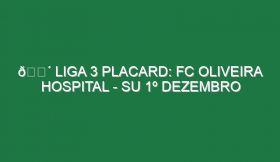 🔴 LIGA 3 PLACARD: FC OLIVEIRA HOSPITAL – SU 1º DEZEMBRO