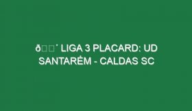 🔴 LIGA 3 PLACARD: UD SANTARÉM – CALDAS SC