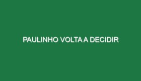 Paulinho volta a decidir