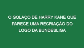 O golaço de Harry Kane que parece uma recriação do logo da Bundesliga