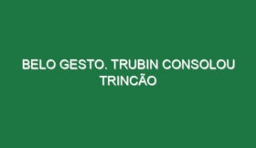 Belo gesto. Trubin consolou Trincão