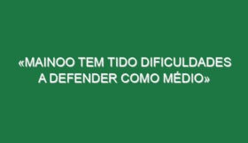 «Mainoo tem tido dificuldades a defender como médio»