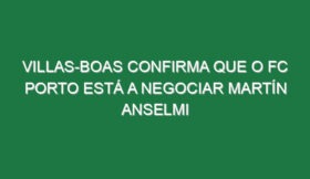 Villas-Boas confirma que o FC Porto está a negociar Martín Anselmi