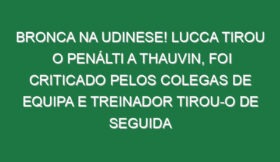 Bronca na Udinese! Lucca tirou o penálti a Thauvin, foi criticado pelos colegas de equipa e treinador tirou-o de seguida