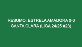 Resumo: Estrela Amadora 0-0 Santa Clara (Liga 24/25 #23)