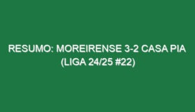 Resumo: Moreirense 3-2 Casa Pia  (Liga 24/25 #22)